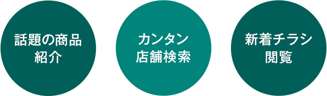 イベント情報の配信、新着チラシ閲覧、アルペングループカードポイント照会