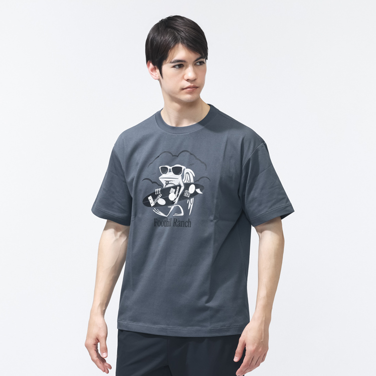 OAKLEY BORDERLESS S/S TEE RIBBIT RIDE チャコールグレー