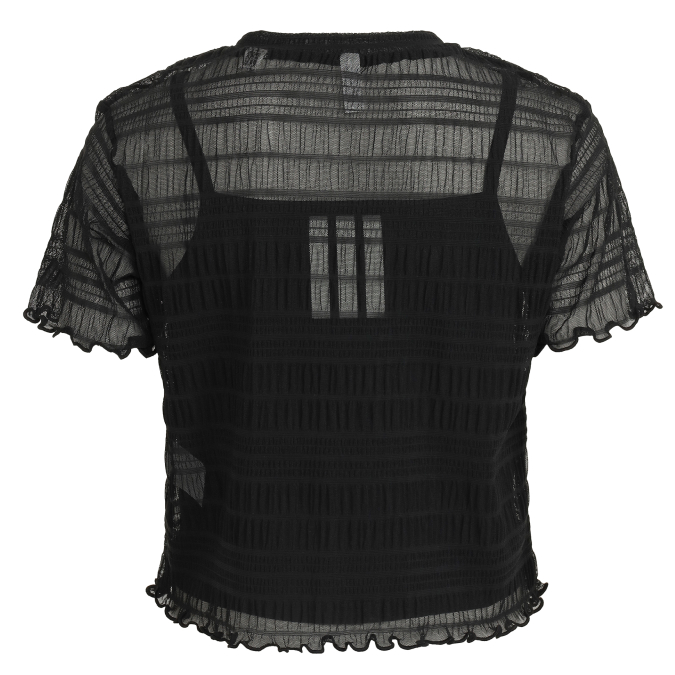 adidas 2in1 シアートップス＆キャミソール ブラック ディテール2