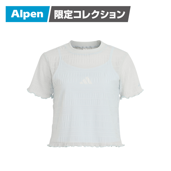 adidas 2in1 シアートップス＆キャミソール ペールブルー