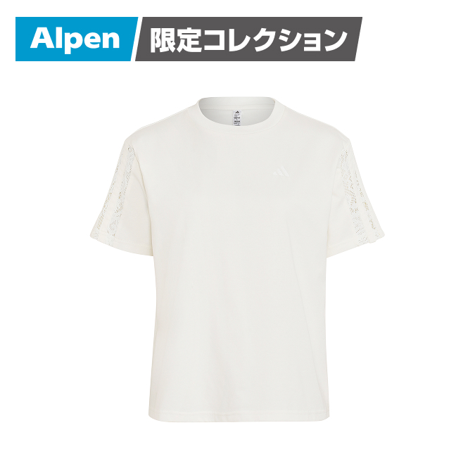 adidas 半袖Tシャツ オフホワイト