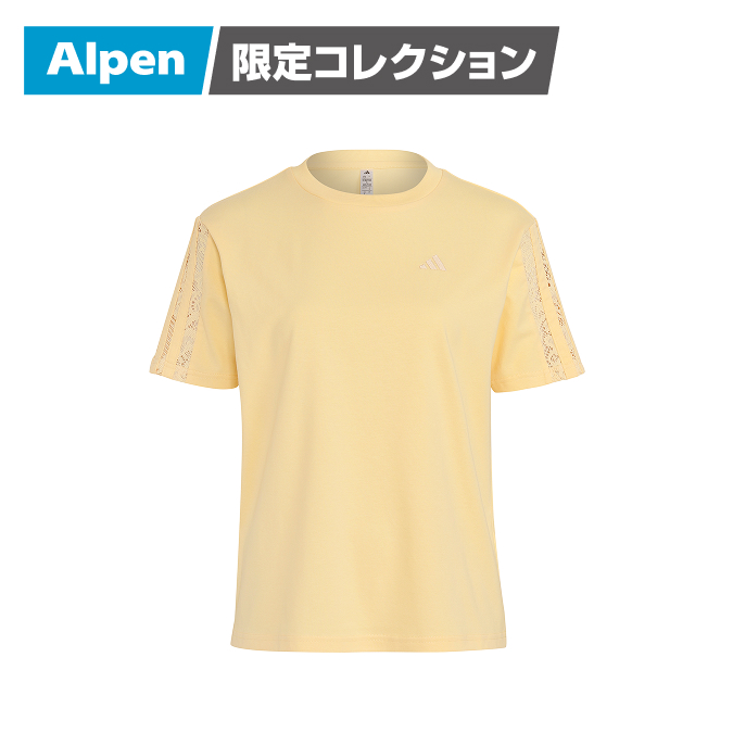adidas 半袖Tシャツ イエロー