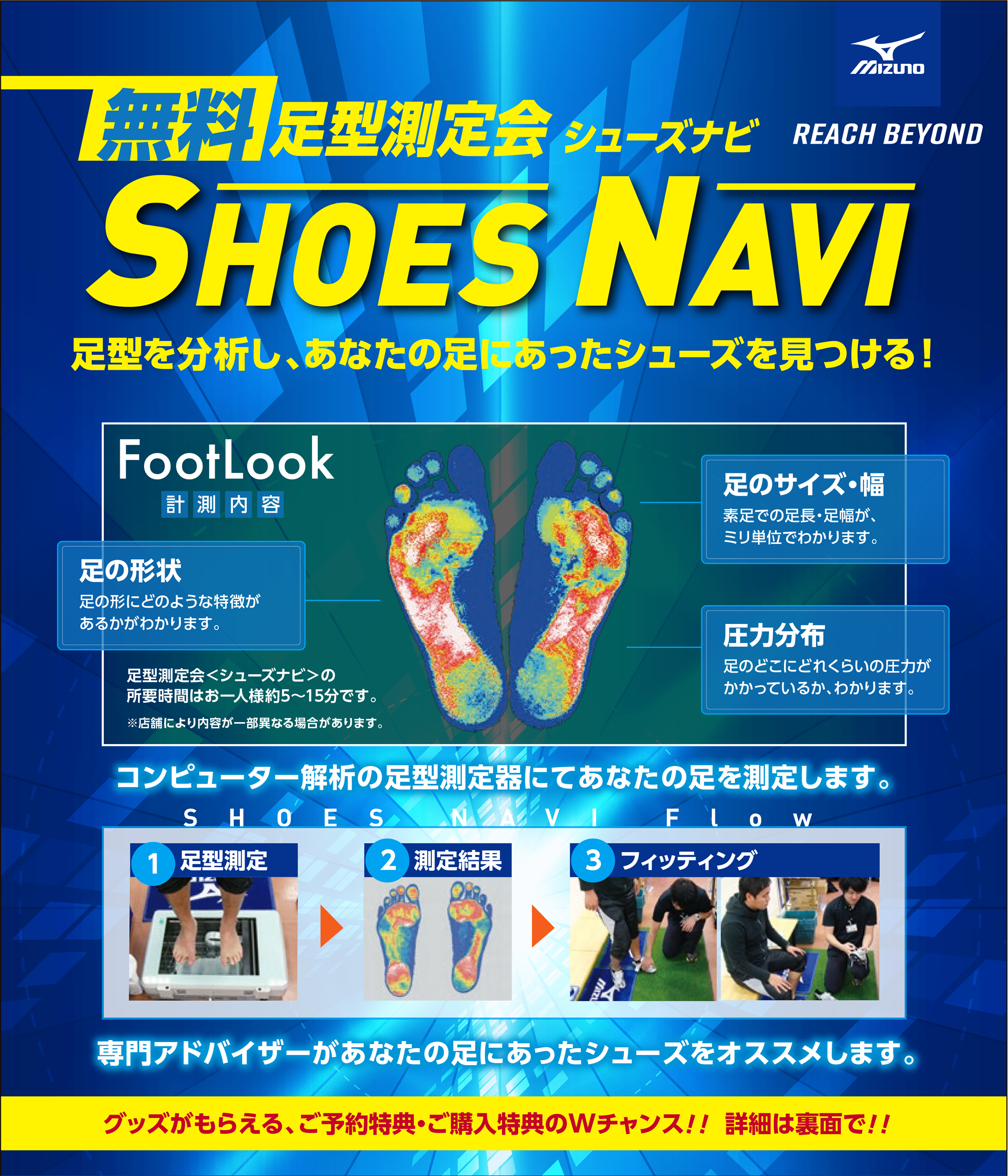 無料足型測定会シューズ　