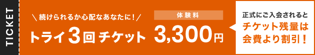トライ3回チケット
