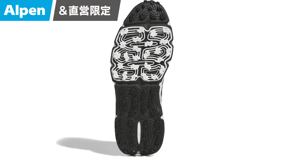 コードカオス27のホワイト/ゴールド(LACE)のゴルフシューズの写真