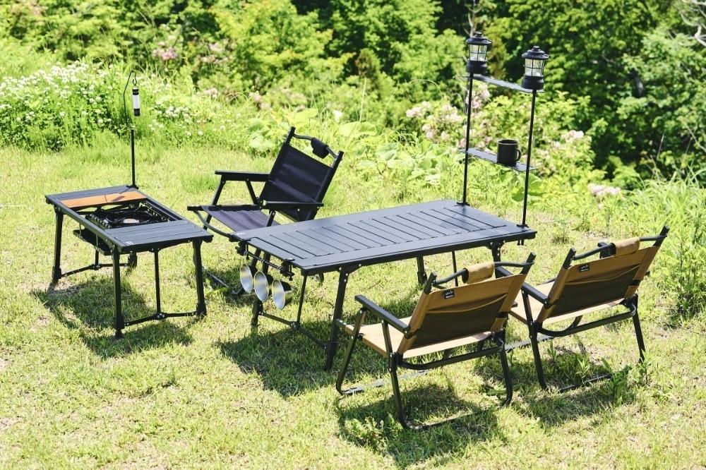予約即完売した「Alpen Outdoors アルミユニットテーブル」が、パワーアップして新登場！ 2つのサイズ＆オプションパーツを徹底大解剖！