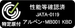 特定原付 性能等確認済 JATA-0119 アルペン・MB001 KBD