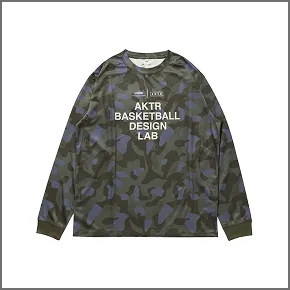 TIGORA×AKTR B.B CAMO 長袖Tシャツのサンプル画像1