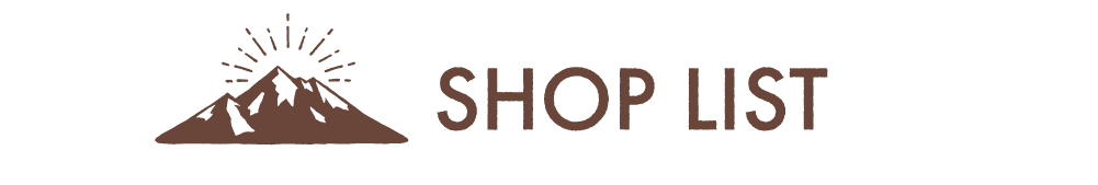 SHOP LIST